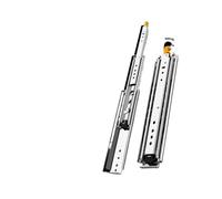 FDQAMLKX Glissières de tiroir, 1 Paire de glissières de tiroir Robustes de 76 mm avec verrou - Capacité de Charge de 220 kg pour armoires de Camping-Car et tiroirs industriels (24 Pouces)