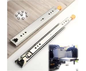 FDQAMLKX Glissières de tiroir Robustes avec verrou, à Extension complète, à roulement à Billes, pour Montage latéral sur boîte à Outils, 1 Paire, 1200 mm, qualité Industrielle pour Une Ouverture et u