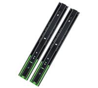 FDQAMLKX Glissières de tiroir Robustes, Lot de 2, en Acier Inoxydable, avec amortisseurs Silencieux (10 Pouces).