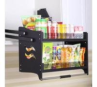 FDQAMLKX Système d'étagères escamotables pour armoires, Rangement Robuste pour armoires de Cuisine supérieures, étagère escamotable, étagère Rabattable, Store escamotable