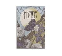 FDRPMHC Hozier Poster de liste de suivi sur toile pour décoration murale de salon, chambre à coucher, 40 x 60 cm, sans cadre