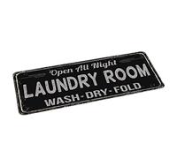 fdsad buanderie - Tapis Noir et Blanc, Tapis à Linge antidérapant et rembourré Durable avec Panneaux buanderie, Tapis Lavable pour buanderie Cuisine Salle Bain