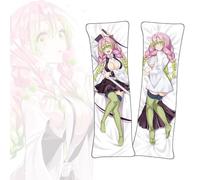 FDSAD Housse de Coussin Demon Slayer Kanroji Mitsuri Housse de Coussin Double Face Anime Dakimakura Grandeur Nature