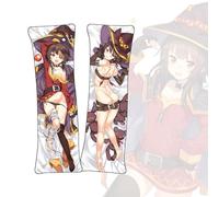 FDSAD Housse de Coussin Konosuba Megumin Housse de Coussin Anime Dakimakura taie d'oreiller Courte en Tissu Peluche