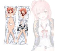 FDSAD Housse de Coussin My Youth Romantic Comedy is Wrong Yuigahama Yui Housse de Coussin Anime Dakimakura taie d'oreiller Courte en Tissu Peluche