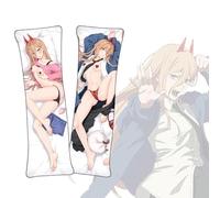 FDSAD Housse de Coussin Power《Chainsaw Man》 Housse de Coussin Double Face Anime Dakimakura Grandeur Nature