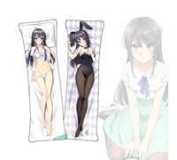 FDSAD Housse de Coussin Rascal Does Not Dream Series Sakurajima Mai Housse de Coussin Anime Dakimakura taie d'oreiller Courte en Tissu Peluche