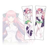 FDSAD Housse de Coussin The Quintessential Quintuplets Nakano Nino Housse de Coussin Double Face Anime Dakimakura Grandeur Nature
