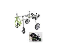 FDSDRGI Fauteuil Roulant pour Chien, Chariot Ajustable avec 4 Roues, pour Petit, Moyen et Grand Chien, Chaise roulante de rééducation pour Chien, Poids léger(XS)