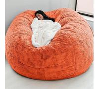 FDSGEEE Pouf poire géant pour adulte, en fourrure douce et moelleuse, 2,1 m, confortable, grand lit, pouf moelleux (couleur : G)