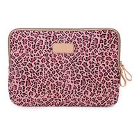 fdsmall 13,3'' Housse de protection étanche en néoprène pour ordinateur portable Acer/Asus/Dell/Lenovo/HP/Samsung Leopard Rouge