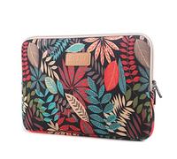 fdsmall Housse de protection imperméable en néoprène pour ordinateur portable Acer/Asus/Dell/Lenovo/HP/Samsung (feuilles rouges, 13,3")