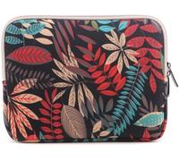 fdsmall Housse de Protection pour Ordinateur Portable 14" - en néoprène - Étanche - pour Ordinateur Portable - pour Acer/ASUS/Dell/Lenovo/HP/Samsung (Feuilles Rouges)