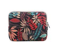 fdsmall Housse d'Ordinateur Portable Imperméable en Néoprène pour Acer/ASUS/Dell/Lenovo/HP/Samsung (Feuille Rouge, 12 Pouces)