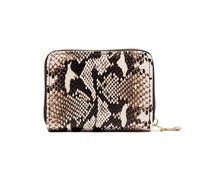 fdsmall Portefeuille Titulaire de Carte de crédit, Cuir léopard Petite Fermeture éclaire compacte Poche Porte-Monnaie Cartes Cas Fentes de Monnaie Plier Poche accordéon (Snake)