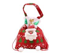 fdsmall Sac de bonbons de Noël Corners Pantalons de Noël Style Lovely Treat Sacs Elk Velvet Draw String Chocolate Snacks Cadeau Fête Favores Sac de bonbons pour la décoration de Noel (01)