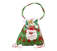 fdsmall Sac de bonbons de Noël Corners Pantalons de Noël Style Lovely Treat Sacs Elk Velvet Draw String Chocolate Snacks Cadeau Fête Favores Sac de bonbons pour la décoration de Noel (03)