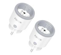 FDTEK Zigbee 3.0 Prise Intelligente, Prise Zigbee 3.0 16A Smart Plug Smart Life Application Sans Fil Prise de Télécommande avec Mode Minuteur et Mesure Actuelle pour Alexa & Google, 2PCS