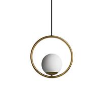 FDTMGW Lustres, Pendentif Plafond léger créatif Salle à Manger Lampe de lit de lit en Verre LED Ball Small Chandelier Pendant Pendant (Grand) (OneColor L)