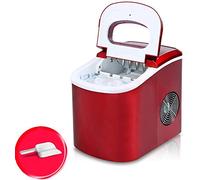 FDTMGW Machine à glaçons électrique portable - Fonctionnement silencieux et facile - 12 kg de glace en 24 heures - Réservoir de 2,2 l avec pelle et panier amovible