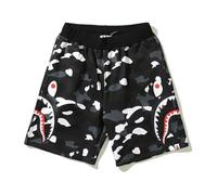 FDTURES 24ss Fashion Sport Hip Hop Bas BAP Shark Camouflage Jeunesse Casual Shorts Moyen Shorts en Coton pour Hommes-color11||S