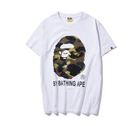 FDTURES 24ss Mode Casual Top BAP Long Couple Mode Pur Coton Double Fil Hommes Femmes Casual Sport T - Shirt À Manches Courtes-color8||XL