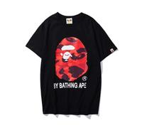 FDTURES 24ss Mode Casual Top BAP Long Couple Mode Pur Coton Double Fil Hommes Femmes Casual Sport T - Shirt À Manches Courtes-color12||L