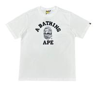 FDTURES 25ss BAP Classique Shark Ape Homme Hommes Femmes Double Fil Casual Manches Courtes T - Shirt Top-color1||S