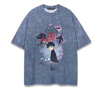 FDTURES Solo Leveling T - Shirt Unisexe Manches Courtes Col Rond Coton T - Shirt Sung Jinwoo Cosplay Plus Taille 5XL Nouveaux Produits D'anime-color4||XXS