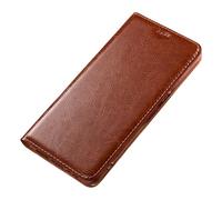 FDUJINH Housse Cuir Véritable pour Xiaomi 17 Ultra/17 Pro Max/17 Pro/17, Portefeuille Coque À Rabat Fermeture Magnetique Antichoc Étui,café,17