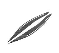 FDWPJYO Fibre de Carbone véritable pour Phare Avant de Voiture BMW F10 F30 E90 Série 3 5 Autocollant de décoration extérieure pour Sourcils et paupières