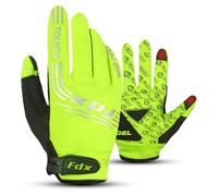 FDX Gants de Cyclisme Hiver, Thermiques, Chauds, résistants à l’Eau et au Vent, Paumes Gel Anti-Chocs, écran Tactile, Respirants, antidérapants, pour Hommes/Femmes, vélo, Course, MTB