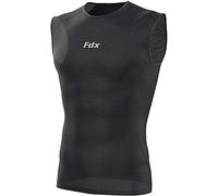 FDX sous-vêtement Technique Respirant en Maille pour Homme Maillot de Cyclisme Anti-odeurs pour la Course à Pied, la Salle de Sport, l'entraînement et la randonnée (Black, L)