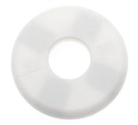 FDXGYH Lot de 2 pièces ID 2,5 cm ABS Bride fendue adhésive ronde Rosace couvre-plaque pour tuyau d'eau Accessoires de décoration [Blanc]