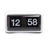 FDYD Modern Style Bureau Flip étagère Horloge - Batterie Classique d'affichage mécanique numérique-Powered - Maison et Décor du Foyer,Blanc