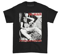 Fdym Gg Allin T-shirt noir avec inscription « You Give Love A Bad Name », Noir , M