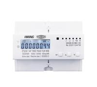 FDYZCIYI Compteur d'énergie triphasé 380 V 80 A sur Rail DIN avec Protection Contre Les surtensions et Les sous-tensions
