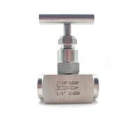 FDYZCIYI Vanne d'arrêt à pointeau Femelle en Acier Inoxydable 304 J13-320P, 1/4", 3/8", 1/2", contrôle de débit de Grue(1 inch)