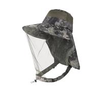 FDzkrtvm Chapeau Anti-moustiques pour l'extérieur, Chapeau de Soleil à l'épreuve du Visage, Filet pêche ionique, Apiculture, Couverture complète d'été Multicolore(Color 3)
