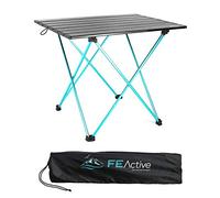FE Active Table Pliante Compacte en Auminium - Conçue comme Table de Camping Portable Compacte et Légère, pour la Plage, la Randonnée, Le Trekking, Le Camping, la Pêche | Conçue en Californie
