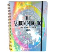 FE Astronumerology Daestar Planificateur mensuel annuel 2022-2023 avec calendrier, journal de manifestation, calendrier de transit astrologie, organiseur de vie, de 22 à 72 cm, 14,7 x 21,1 cm, pages de notes, reliure à double fil, bande élastique