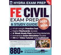FE Civil Exam Prep and Study Guide 2025-2026: Include 880+ Verified Questions and Explanations and 39+ Hours of Online Tools-Updated for NCEES Fundamentals of Engineering 9th Edition Exam