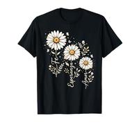 Fe Esperanza Amor Daisy Flower Religion chrétienne espagnole T-Shirt
