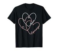 Fe Esperanza Amor Foi chrétienne Cœur Écriture Cristianos T-Shirt