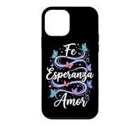 Fe Esperanza Amor Papillon Chrétien Espagnol Foi Español Coque pour iPhone 12 Mini