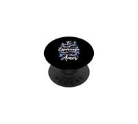 Fe Esperanza Amor Papillon Chrétien Espagnol Foi Español PopSockets PopGrip Adhésif