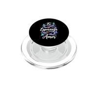 Fe Esperanza Amor Papillon Chrétien Espagnol Foi Español PopSockets PopGrip pour MagSafe