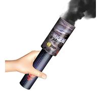 FE FRANCE EFFECT France Effect Fumigène à main coloré - Allumage mèche, durée 45 secondes - Torche de fumée colorée intense pour événements, stade, mariage - Poignée de prise sûre (Noir), FE3302