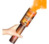 FE FRANCE EFFECT France Effect Fumigène à main coloré - Allumage mèche, durée 45 secondes - Torche de fumée colorée intense pour événements, stade, mariage - Poignée de prise sûre (Orange) FE3302
