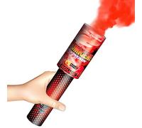 FE FRANCE EFFECT France Effect Fumigène à main coloré - Allumage mèche, durée 45 secondes - Torche de fumée colorée intense pour événements, stade, mariage - Poignée de prise sûre (Rouge) FE3302